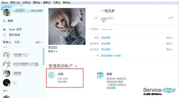 skype在线充值，skype怎么充值点数