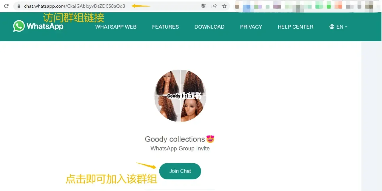 关于whatsapp如何加入别人的群聊的信息