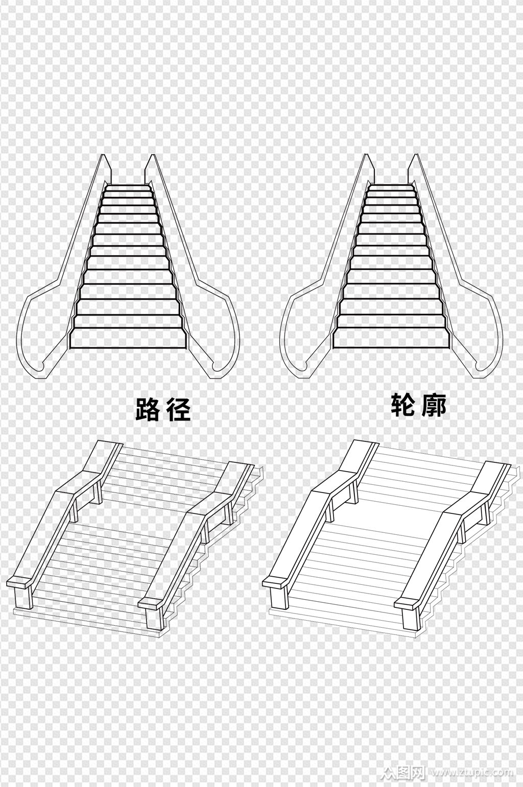 梯子画法大全，梯子怎么画简笔画